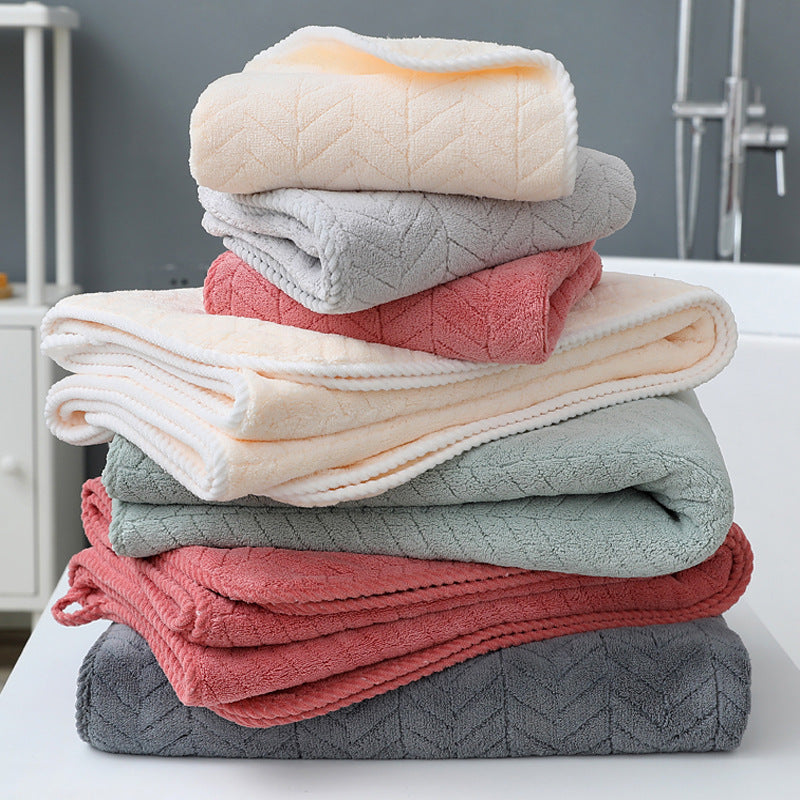 Coral Fleece Bath Towel