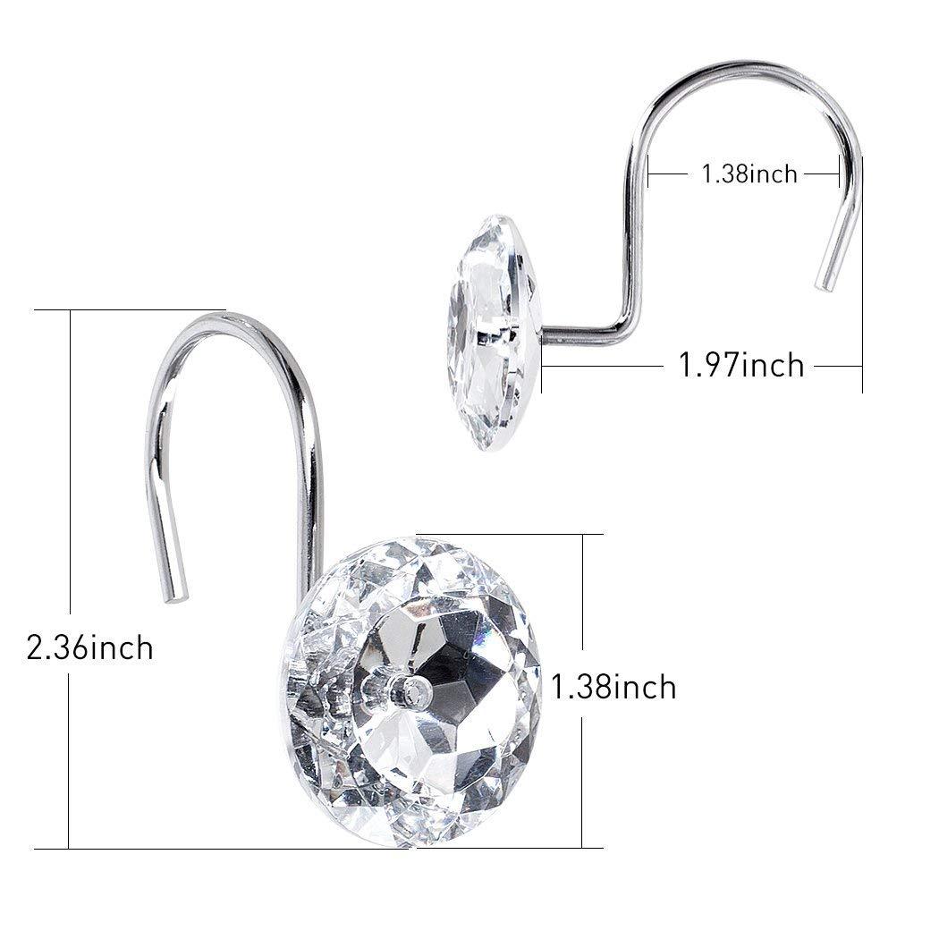 Rhinestone Shower Curtain Hook