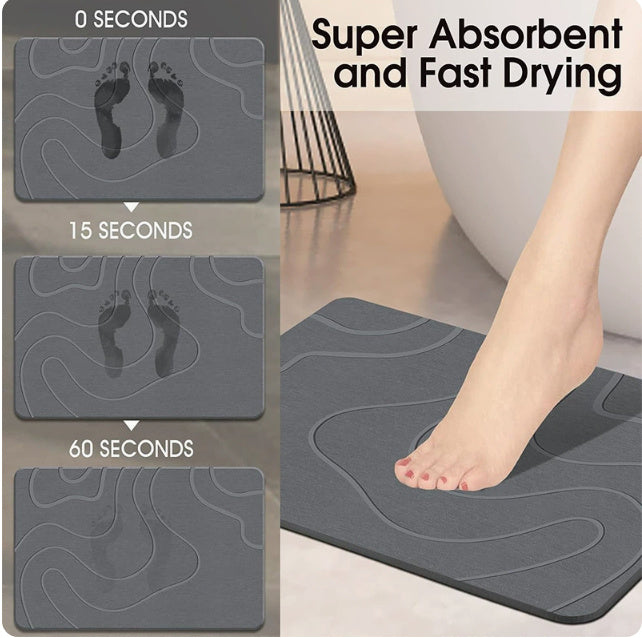 Diatomaceous Stone Bath Mat
