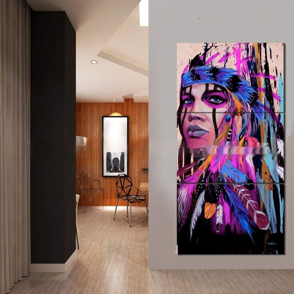 Airbrushed Canvas Painting